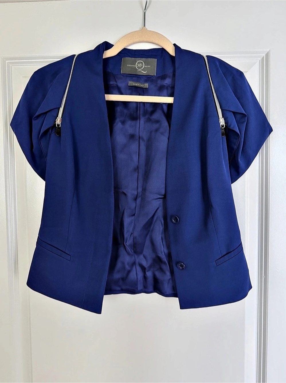 Rare Archive McQ Alexander McQueen Ultramarine Blazer IT 38